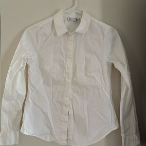 ASOS Petite White Casual Button Down Shirt